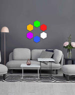 Load image into Gallery viewer, 6 LED Hexagon Panel Wall Lights with Remote
