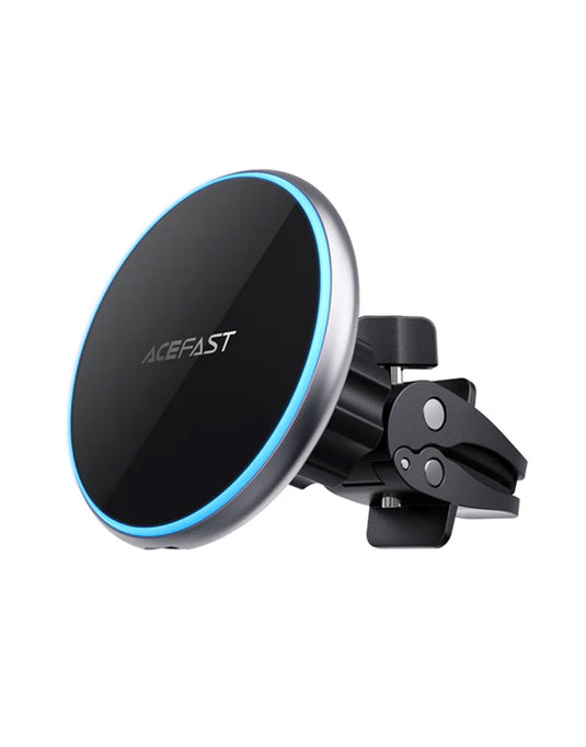 ACEFAST 15W Magnetic Wireless Charging Air Vent Phone Holder w/ Blue Ring Light (D3)