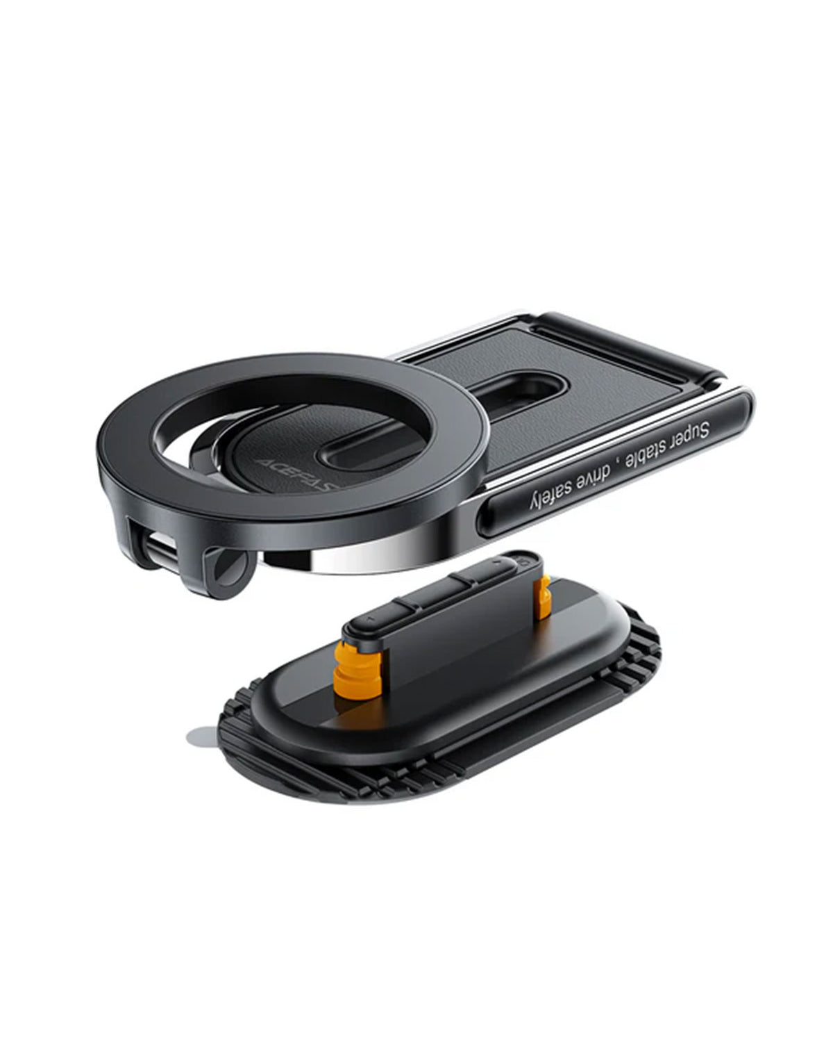 ACEFAST Premium Magnetic Phone Holder for Windshield & Dashboard w/ Ring Shape N52 Strong Magnet, Multi Way Adjustable (D54)