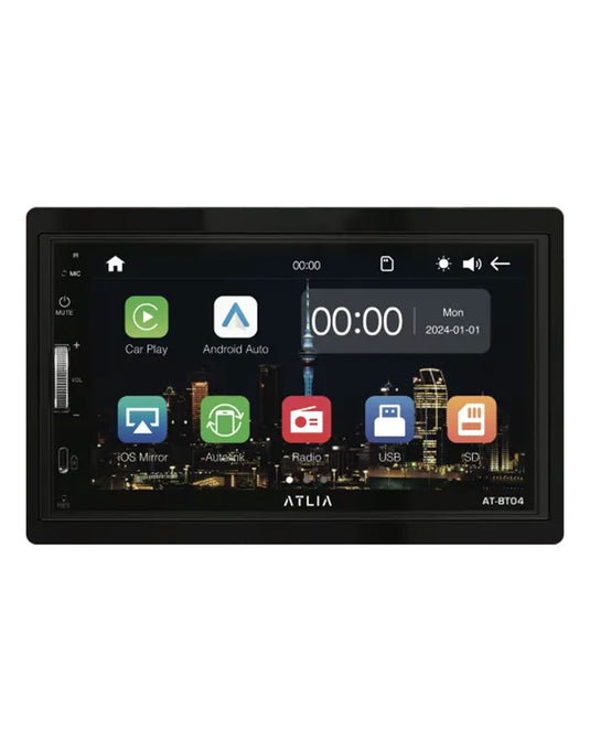 ATLIA-BT04 7-inch Apple Wired Car Play & Android Car Stereo - Black