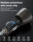 Acefast 60W Dual USB-C Super Fast Car Charger w/ Digital Display, Transparent Body (B10)