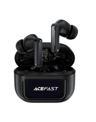 Acefast Bluetooth Earbuds With Smart Screen, AI Smart ANC Noise Cancellation (W6) - Black
