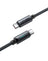 Acefast LED Illuminated Nylon Braided Aluminum Alloy Fast Charging Cable (C19) USB-C to USB-C