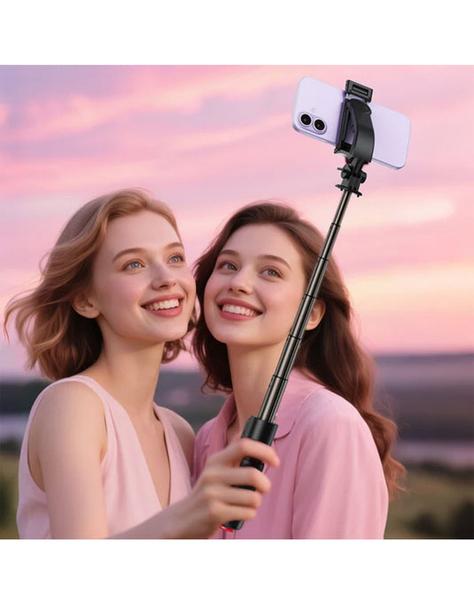 Acefast Premium 0.63m Selfie Stick with Drop-to-Open Tripod | Mini Portable Aluminum Stand with Bluetooth Remote (E43)