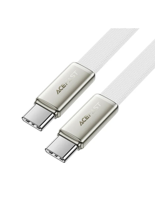 Acefast Ultra-Thin Flat Nylon Braided Fast Charging Cable (C24) USB-C to USB-C (PD 60W) (Brand New)