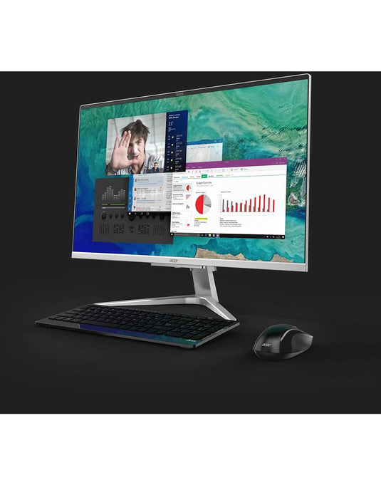 Acer 27" i5 8GB-RAM 128GB-SSD + 1TB HDD Nvidia MX130 2GB-Win10 Home All in One PC With Keyboard & Mouse (As New- Pre-Owned) - TechCrazy