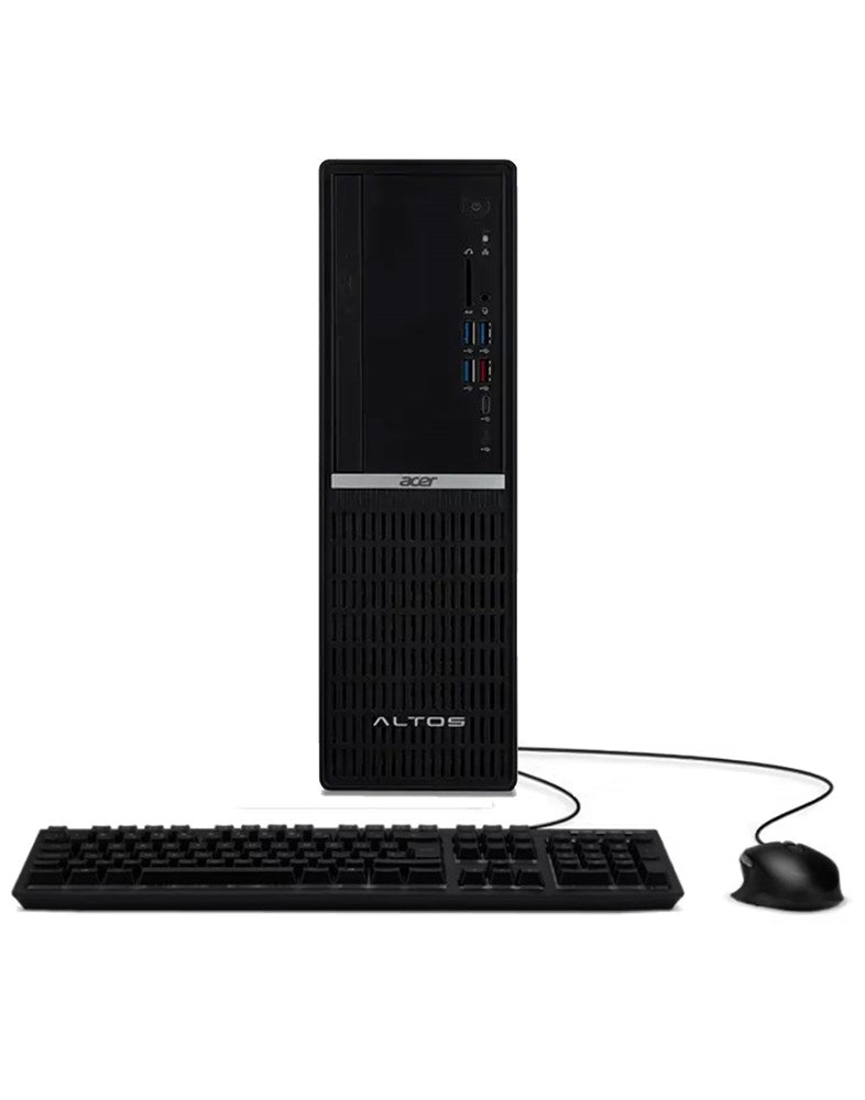 Acer Altos P10 F8 i3 12th Gen 8GB 256GB Windows 11 Home Desktop PC With Keyboard & Mouse - Black (Very Good - Pre-Owned)