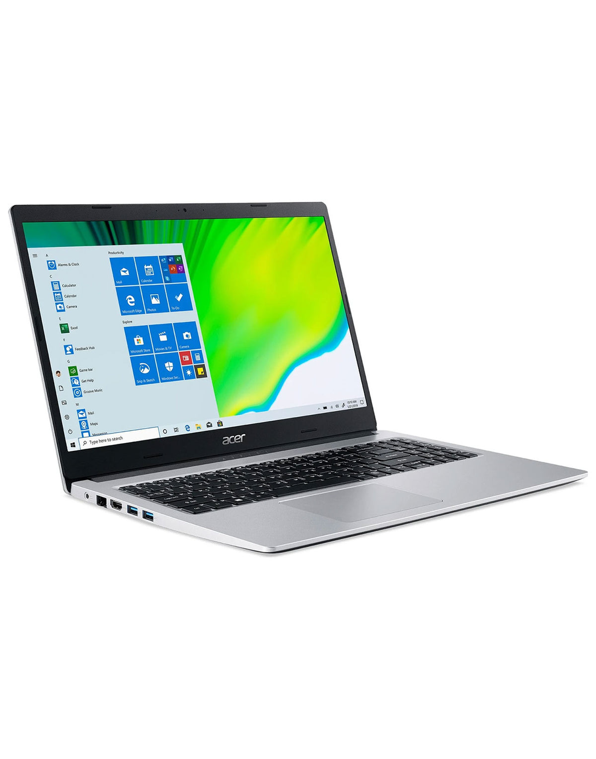 Acer Aspire 3 14-inch AMD Ryzen 3 8GB 256GB Windows 11 Home Laptop - Silver