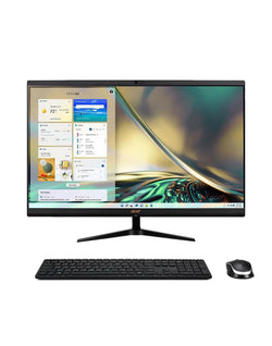 Acer Aspire C27-1655 27-inch i5 11th Gen 8GB 512GB @2.40GHz Windows 11 Home All in One Desktop With Keyboard & Mouse - Black (As New Pre-Owned)