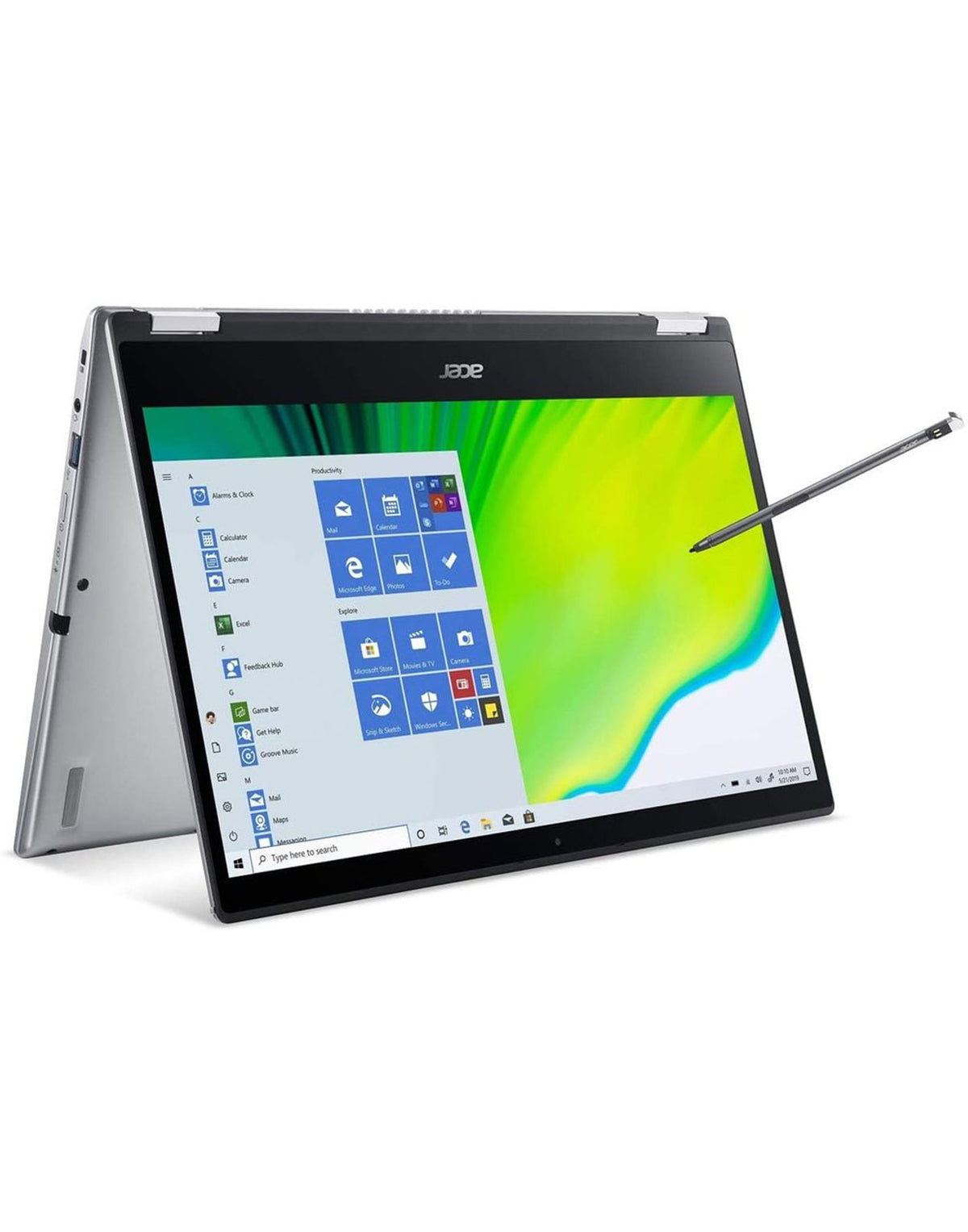 Acer Spin SP314-54N 14-inch i5 10th Gen 8GB 256GB @1.00GHz Windows 11 Home 2 in 1 Touch Screen Laptop