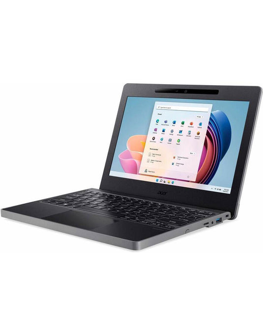 Acer Travel Mate B311-31 11.6-inch Intel Celeron N4120 4GB 128GB @1.10GHz Windows 11 Pro Laptop - Black