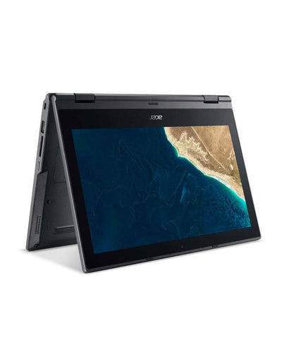 Acer TravelMate Spin B118 G2 11.6-inch Intel Pentium Silver N5000 4GB 128GB @1.10GHz Windows 11 Pro Touch Screen Laptop - Black (Good Pre-Owned)