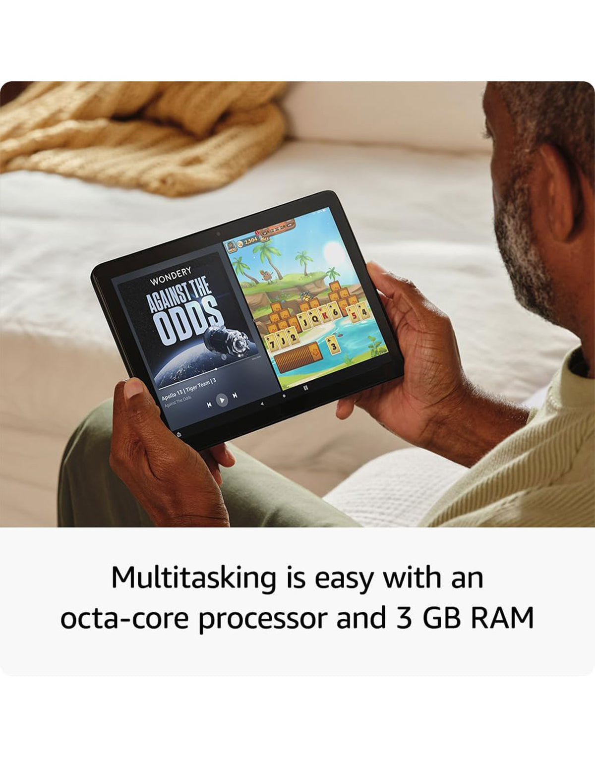 Amazon Fire HD 10 - Ocean (2023) 32GB Wi-Fi Smart Tablet Alexa - Ocean (As New Pre-Owned)