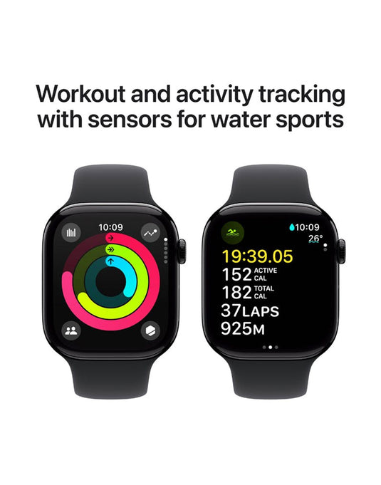 Apple Watch Series 10 46mm GPS Jet Black With Black Strap