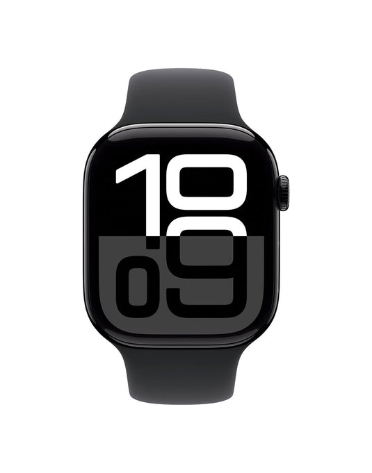 Apple Watch Series 10 Aluminum 42MM GPS Black Strap - Jet Black