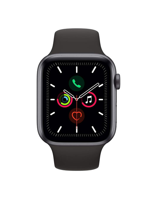 Apple Watch Series 5 44mm GPS - Silver Aluminium Case Black Strap