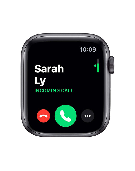Apple Watch Series 5 44mm GPS - Silver Aluminium Case Black Strap