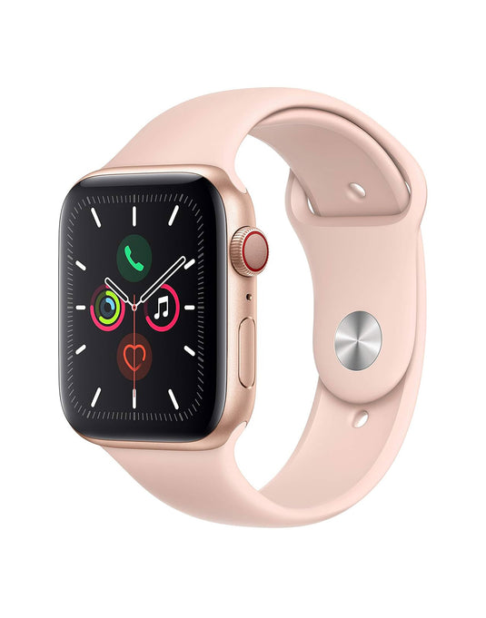 Apple Watch Series 5 44mm GPS + Cellular Gold Aluminium Case With Pink Sand Sport Band