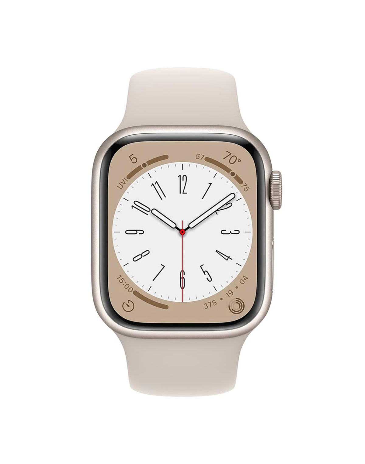 Apple Watch Series 8 41MM GPS + Cellular Aluminium With White Sport Band - Starlight