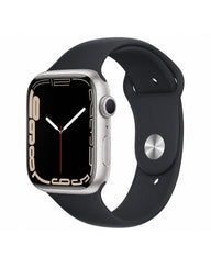 Apple Watch Series 8 Aluminum 45MM GPS Black Strap - Silver