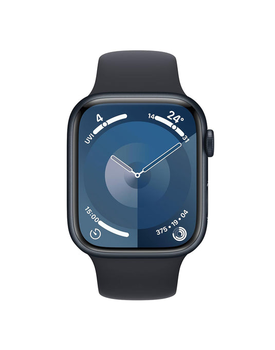 Apple Watch Series 9 45MM GPS Aluminium with Black Strap 64GB - Black