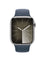 Apple Watch Series 9 45mm Silver Stainless Steel Case with Storm Blue Sport Band Cellular