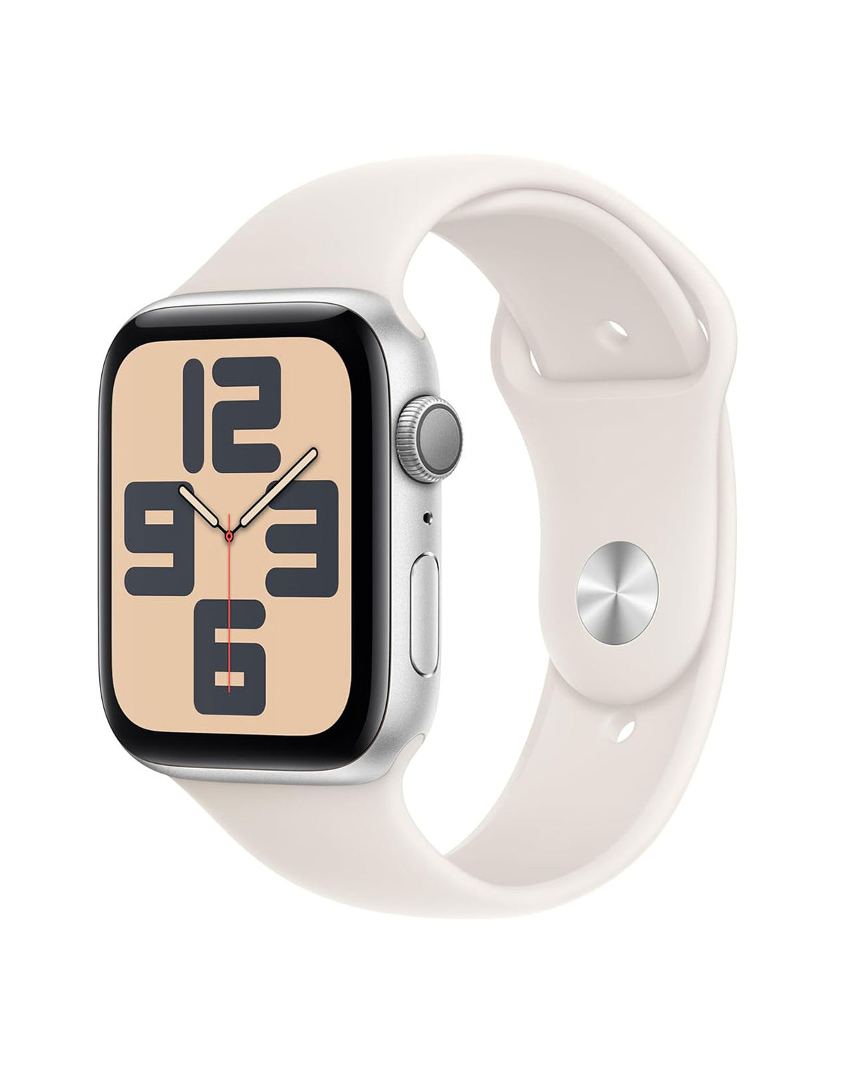 Apple Watch Series SE (Gen 2) 44mm GPS - Silver With Starlight Strap