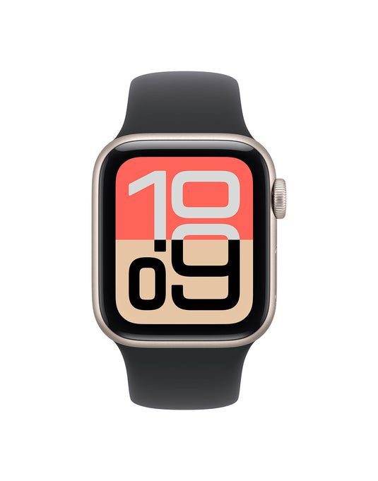 Apple Watch Series SE (Gen 2) 44mm GPS - Starlight With Black Strap