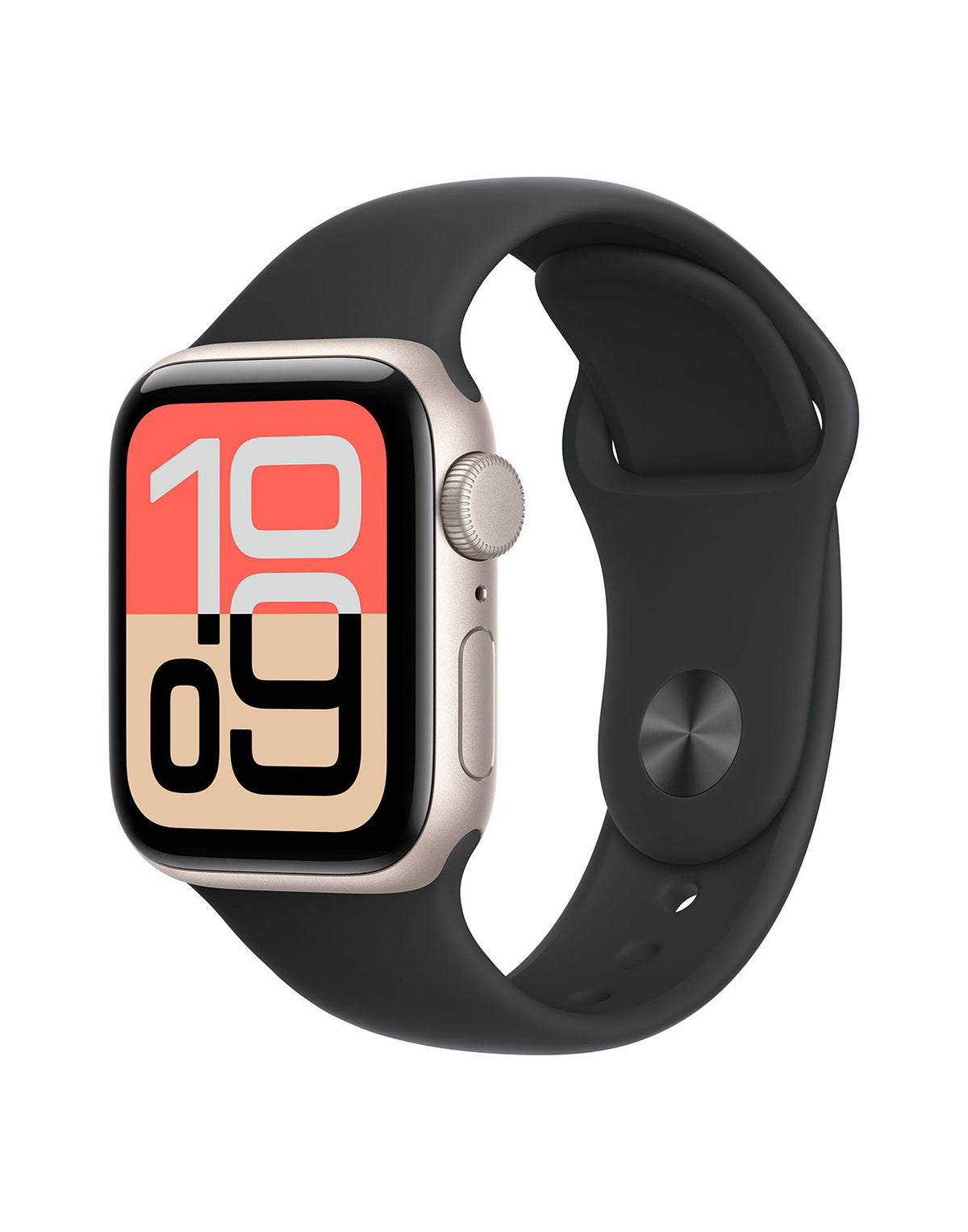 Apple Watch Series SE (Gen 2) 44mm GPS - Starlight With Black Strap