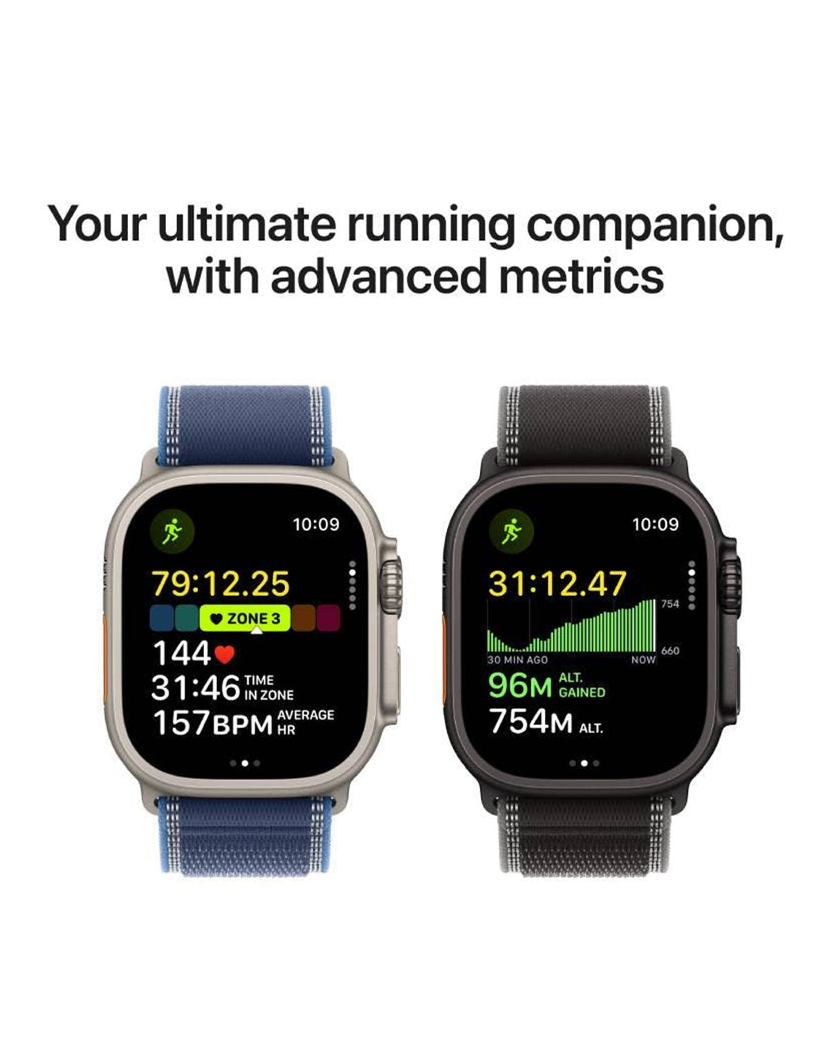 Apple Watch Ultra 1st Gen 49MM GPS + Cellular Natural Titanium With Blue Strap