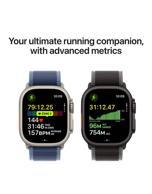 Apple Watch Ultra 1st Gen 49MM GPS + Cellular Natural Titanium With Blue Strap
