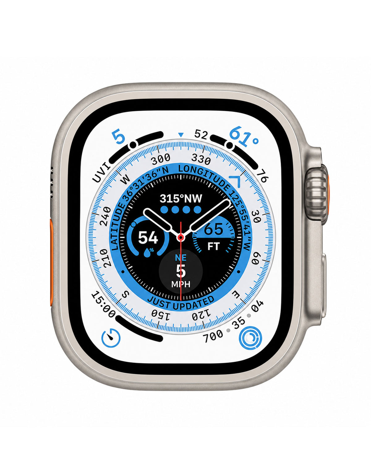 Apple Watch Ultra Series 1 Titanium 49MM GPS + Cellular Battery 100% - Titanium