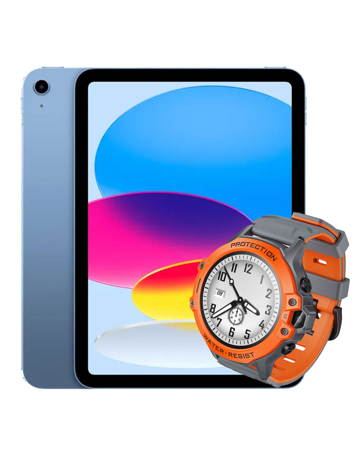 Apple iPad 11-inch (11th Gen) A16 128GB WiFi Only - Blue (Brand New) + Kids Smart Watch Y107 (Bundle Deal)