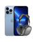 Apple iPhone 13 Pro Max 128GB 5G - Sierra Blue (Good Pre-Owned) + Bluetooth Headset Hoco W55 Plus
