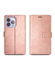 Apple iPhone 15 Pro Max Wallet Case - Gold