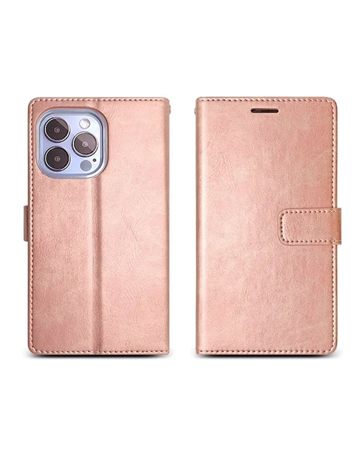 Apple iPhone 15 Pro Max Wallet Case - Gold