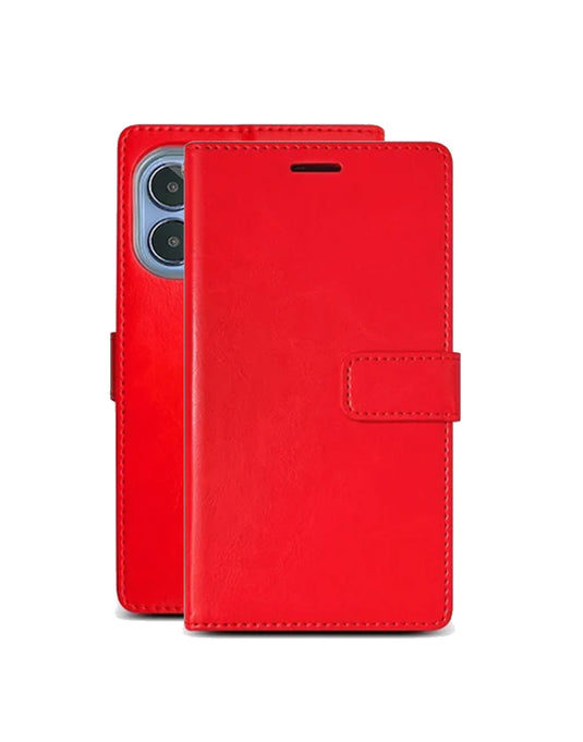 Apple iPhone 16 Pro Max Wallet Case - Red