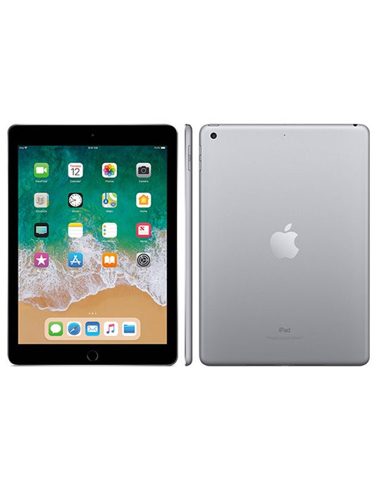 Apple iPad 6 Gen (2018) 9.7-inch 128GB Wifi + Cellular 3G/4G (Good-Reconditioned By TechCrazy)