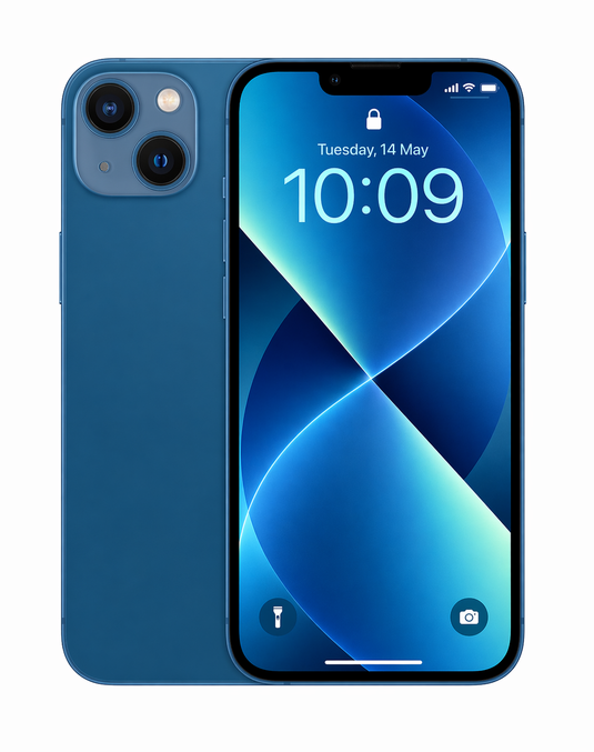Apple iPhone 13 128GB 5G Battery 100% - Blue (Very Good-Reconditioned)