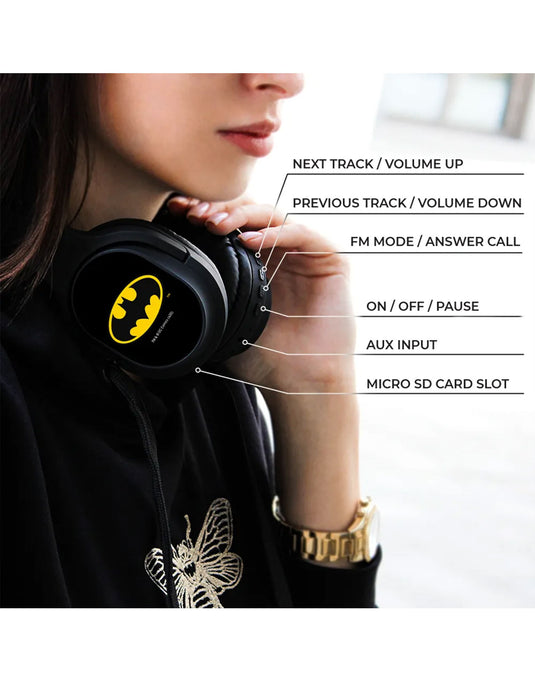 Batman 002 DC Wireless Stereo Headphones With Mic