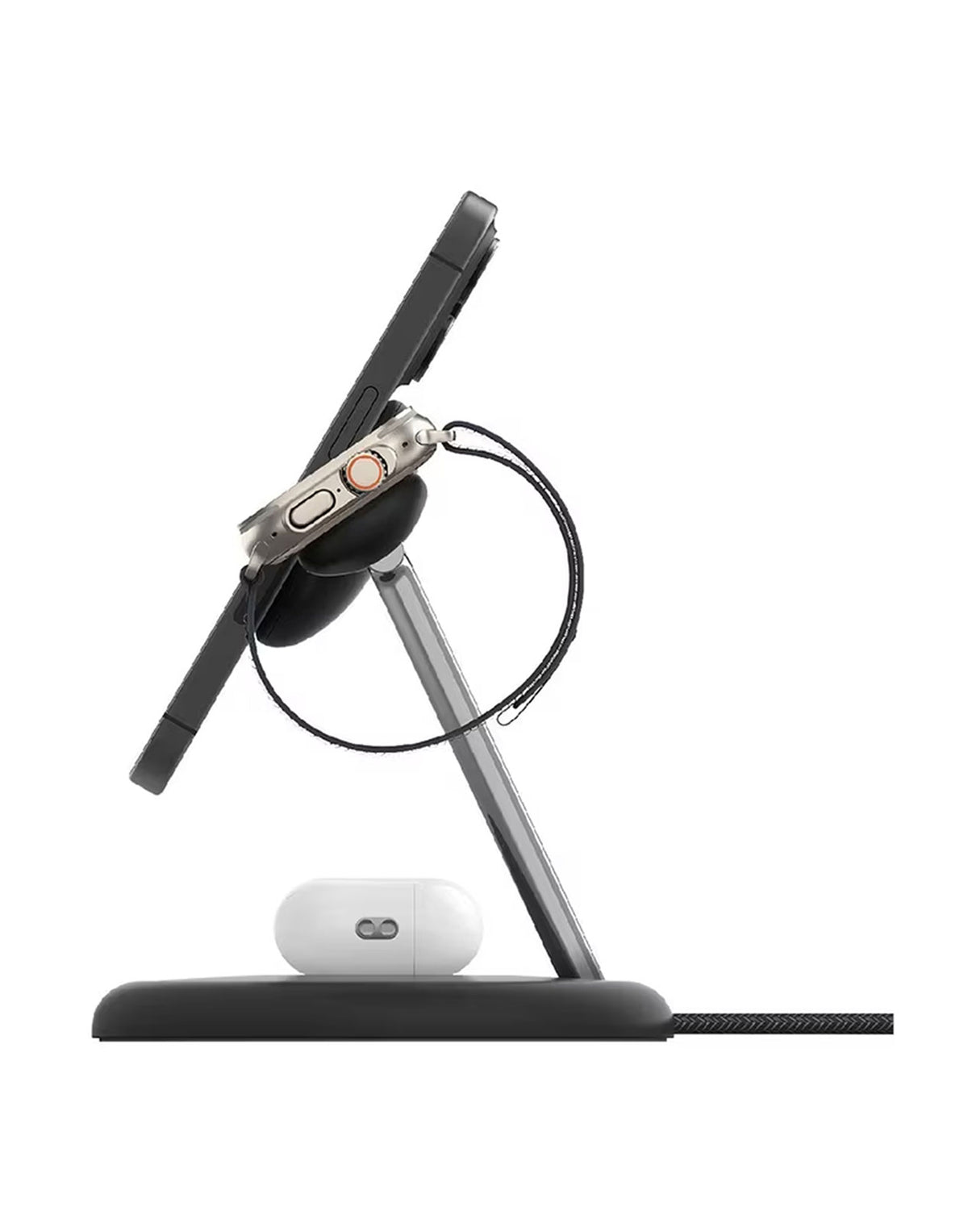 Belkin Boost Charge Pro 3-in-1 Wireless Charging Stand - Black