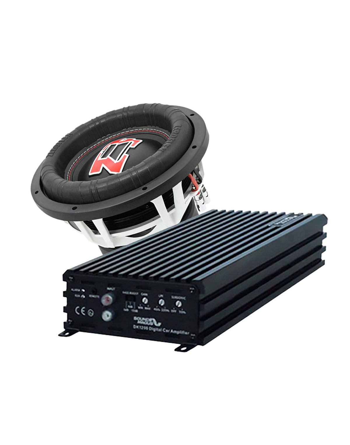 Zeroflex  EVO-15 - 15" 1500W RMS Car Subwoofer +Sound Magus DK2000 Class D Amplifier 2000w RMS (Combo Pack)