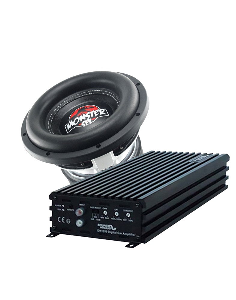 Zeroflex TREX122 12-Inch SP MONSTER 1650RMS 2 Ohm Car Subwoofer + Sound Magus Dk2000 Amplifier (Bundle Deal)