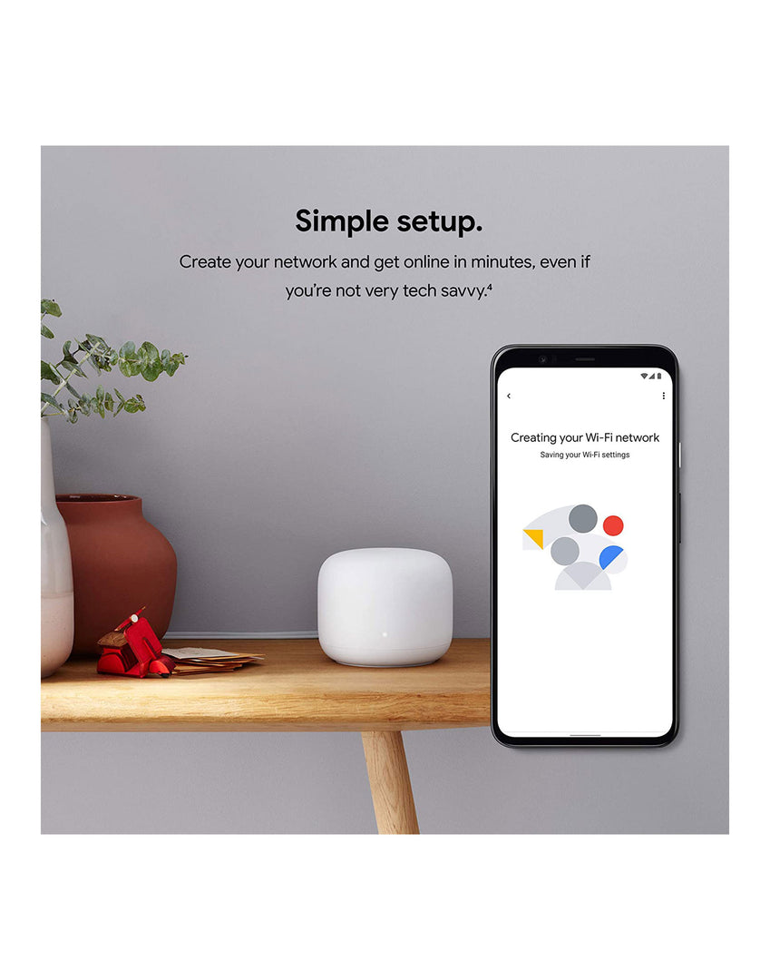 Google Nest Wifi Router - 1 Pack (As New Pre-Owned)