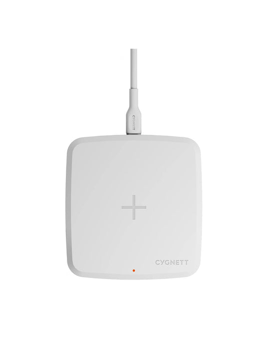 Cygnett Powerbase III 15W Wireless Charger For Apple & Android - White