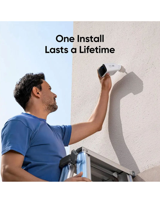 Eufy 2K Camera With Built In Solar Panel - White