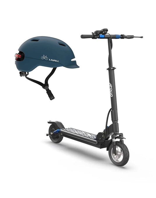 Apollo Light 350W 35KM-Range 35KM/H-Speed Electric Scooter (Brand New) + Livall Helmet C20 (Bundle Deal) - TechCrazy