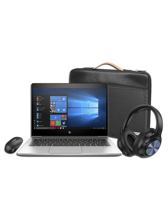 HP Elitebook 830 G5 13.3-inch i5 8th Gen 8GB 256GB @1.70GHz Windows 11 Pro Laptop (Good Pre-Owned) + Wireless Mouse GM14 + Laptop Bag (GT7) + Headset (W54) (Bundle Deal)