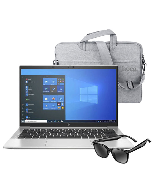 HP Elitebook 840 G8 14-inch i5 11th Gen 8GB 256GB @2.40GHz Windows 11 Home Laptop - Silver (Good-Refurbished) + Laptop Bag + Sunglasses (DI87 Max) (Bundle Deal)