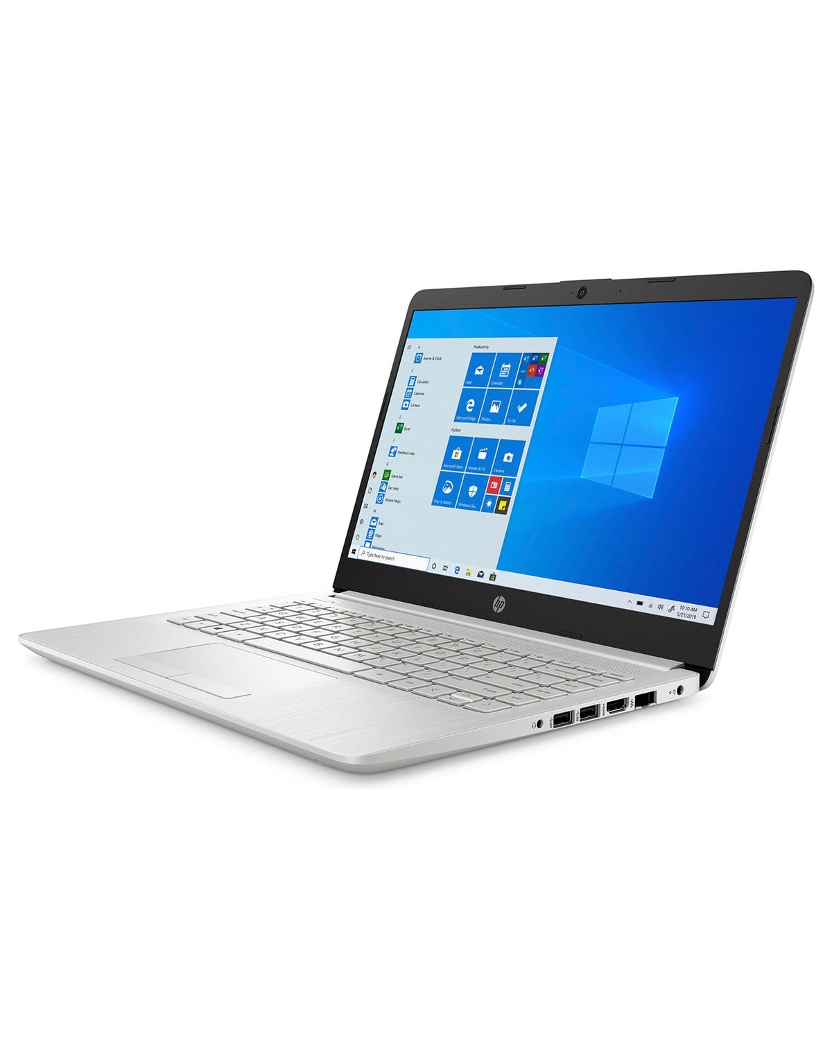 HP Laptop 14S 14-inch Intel Celeron N4020 8GB 128GB @1.10GHz Windows 11 Home - Silver